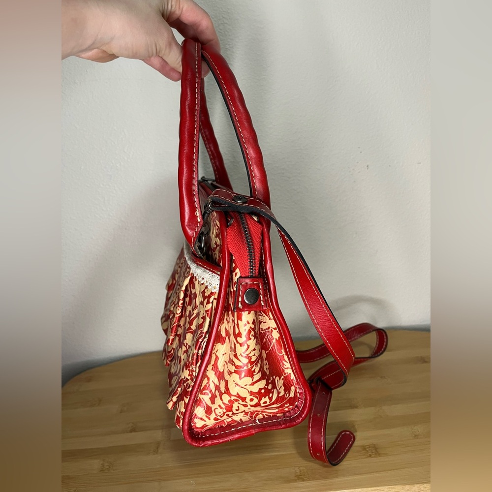 Patricia Nash Wildflower Ruffle Paris Satchel - Picture 4 of 14